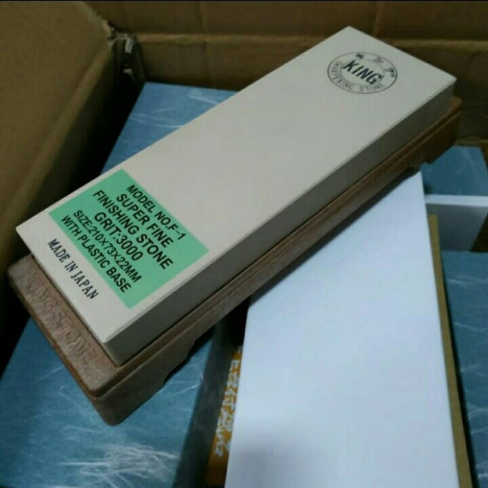 Murah Batu Asah Grade 3000 Sharpening Stone Trade Mark KING Deluxe Stone