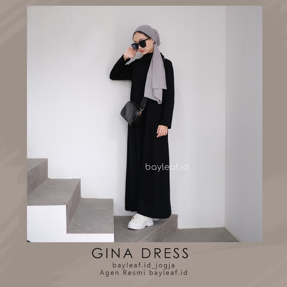 PREMIUM LONG SLEEVE DRESS GINA BY BAYLEAF.ID