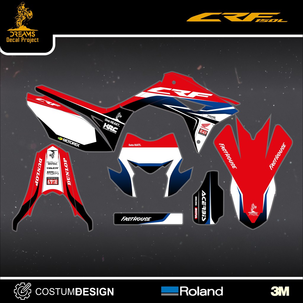 Decal Sticker CRF 150L Fasthouse