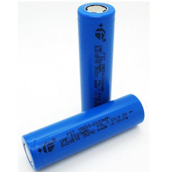 FST - baterai batere battery cell re charge bisa di cas  -  vape - vaporizer   laptop 18650  2000mAh