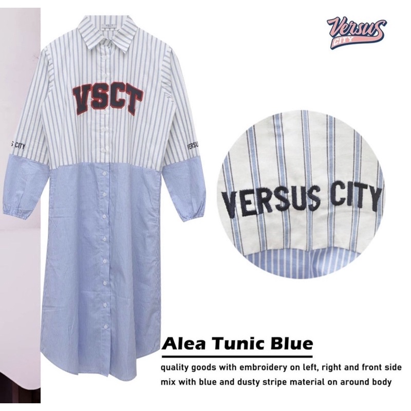 alea tunic blue By versus city