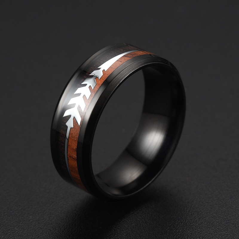 2022 Cincin Pria Bahan Stainless Steel Warna Silver Desain Tulisan Gaya Vintage Viking / Punk / Antik Untuk Hadiah