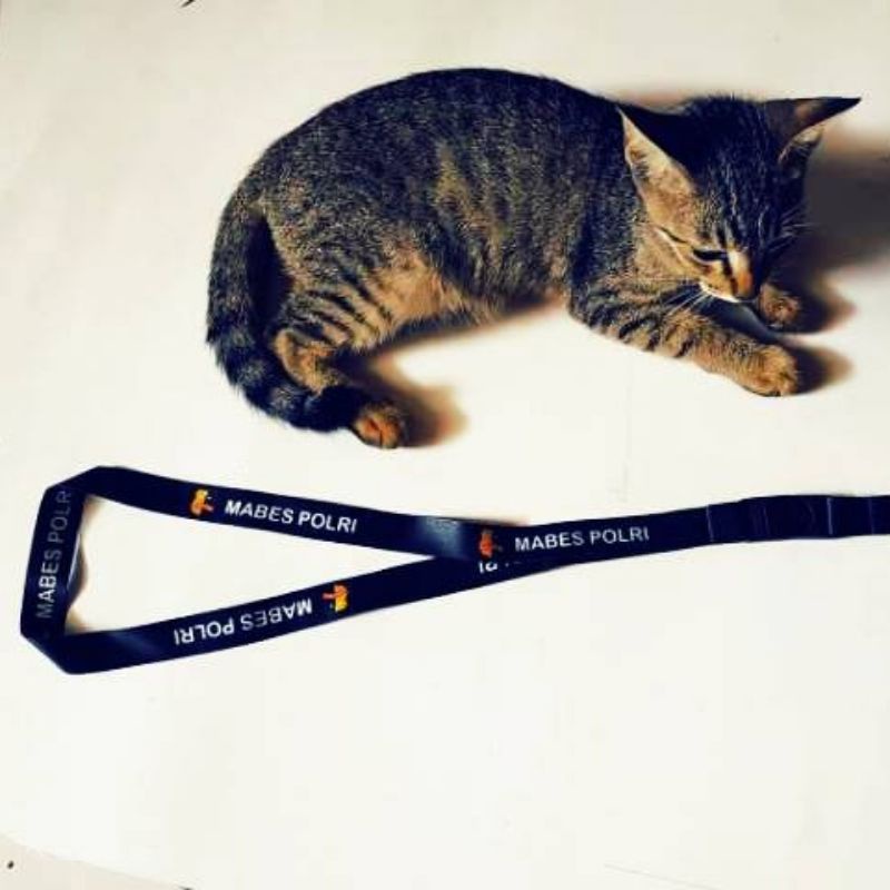 

Tali Lanyard ID Card Holder Mabes Polri Printing 2 Sisi