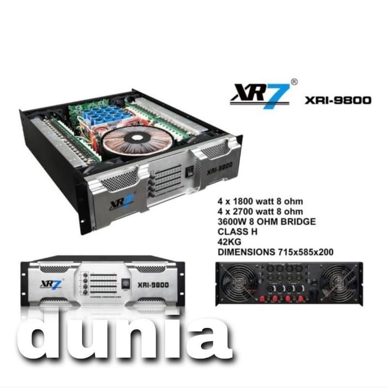 Power XR7 XRI 9800 Original Amplifier 4 Channel XRI9800