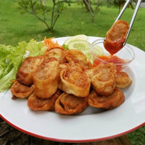 Egg Chicken Roll Roku Bento Nugget Bento Frozen Homememade Eggroll (Egg Roll) - Naget Bento Praktis Lauk Siap Saji