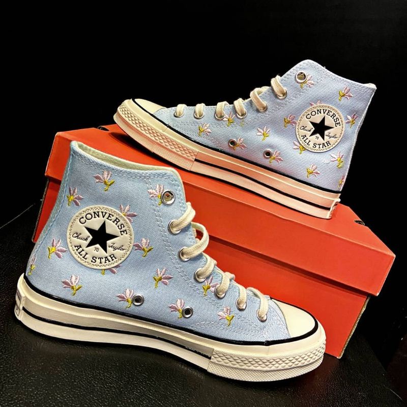 CONVERSE 70S HIGH Floral Chambray Blue Egret