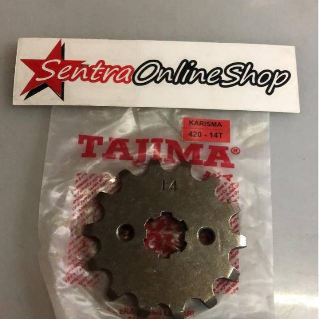 Gear gir depan karisma blade absolute revo ukuran 14 420
