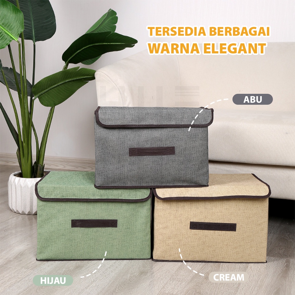 HUGO Storage Box 2in1 Organizer Tempat Penyimpanan Baju Mainan Dokumen