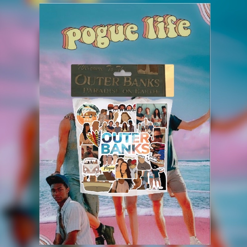 

[27 PCS STICKERS] Stickers Outer Banks untuk laptop, hp, dll sudah dicutting