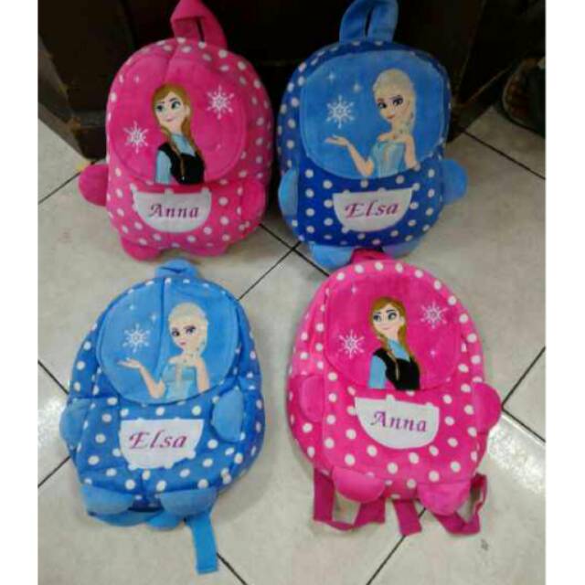 02764 ransel boneka frozen tas boneka frozen yelvo