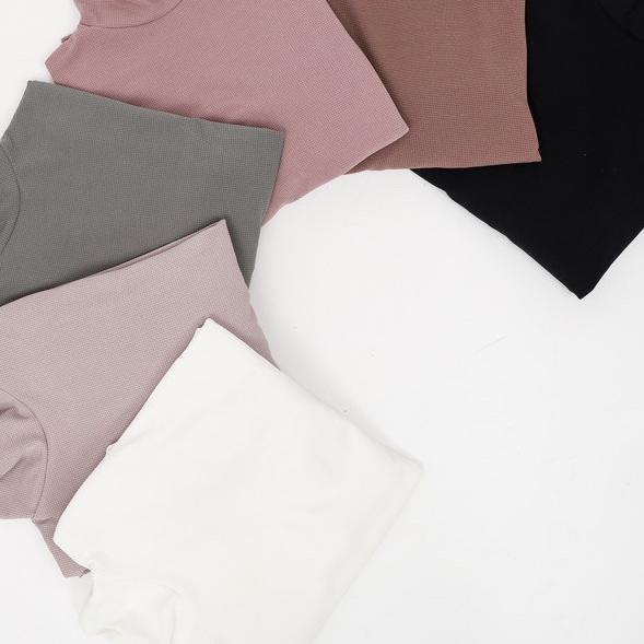 ➾ Oriofficial - Yuka Blouse Turtleneck Waffle Premium ♜