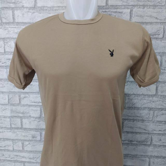 KAOS POLOS BAJU DALAM PRIA OBLONG ONECK T-SHIRT BODYFIT LENGAN PENDEK PLAYBOY