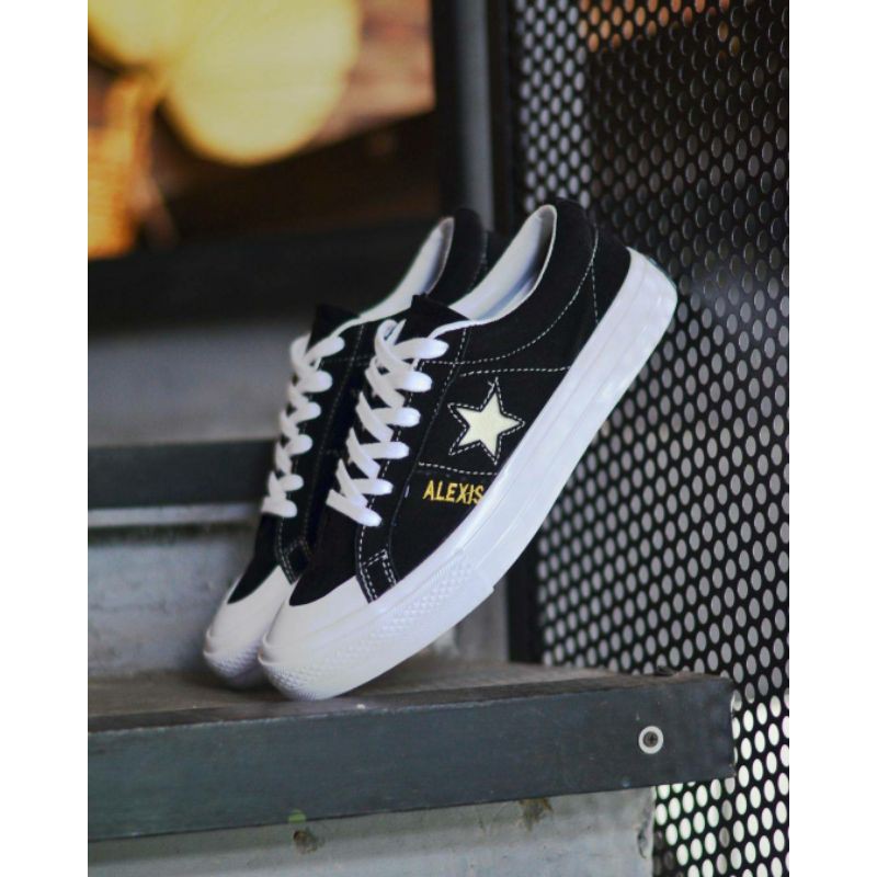 COD CONVERSE ONE STAR PRO ALEXIS BLACK WHITE SIZE 39/40/41/42/43/44