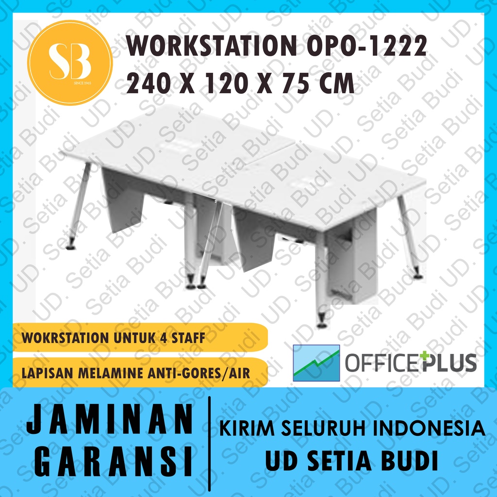 Meja Kerja Office Plus 4 Staff OPO 1222