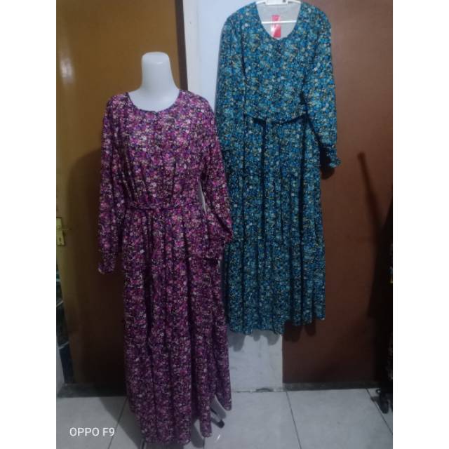 Gamis premium NHM fashion full furing dr bdn smpai tgn