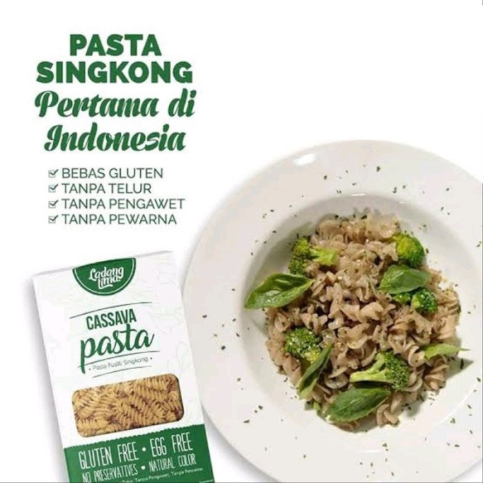 

pasta-aneka- ladang lima pasta singkong | makaroni fusili instan gluten free sehat - pasta ori