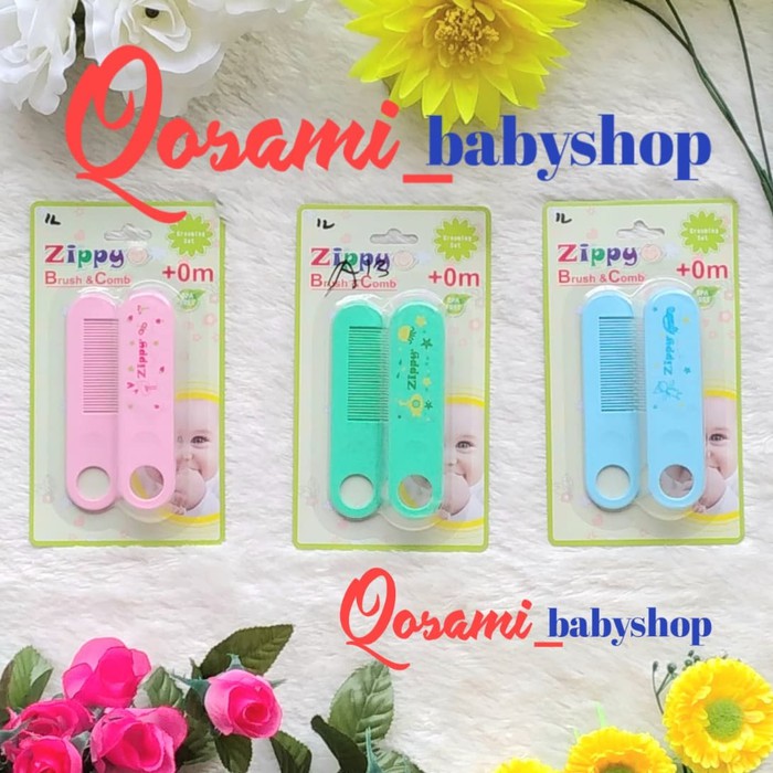 ZIPPY sisir dan sikat bayi Brush &amp; Comb SNI