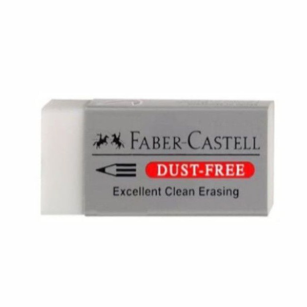 Jual Penghapus Pensil Faber Castell Putih Kecil Dust Free Eraser