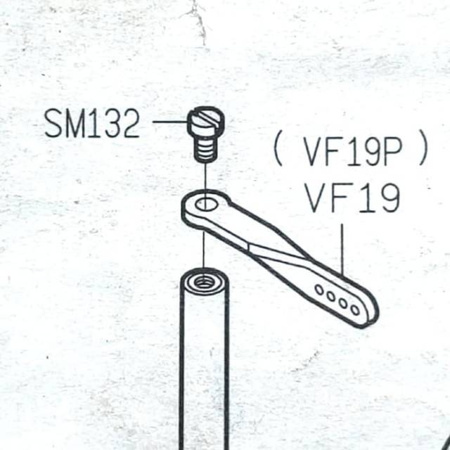 Jalur Benang Tiang Jarum VF19P Asli Siruba Mesin Karet Siruba VC008