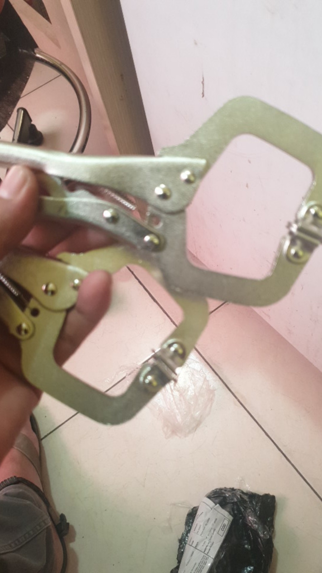 Tang Buaya Jepit Catok Kunci Mini Lock Plier C Clamp Swivel Lock