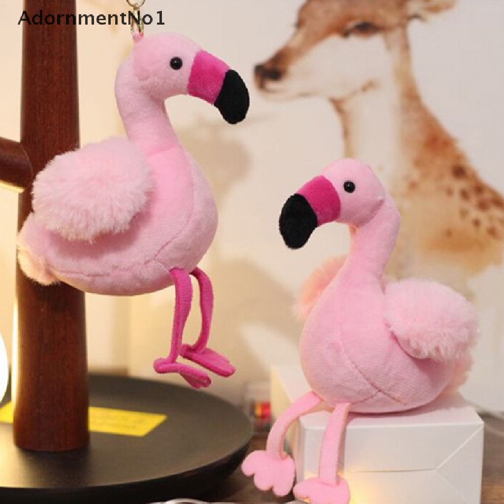 (AdornmentNo1) Gantungan Kunci Bentuk Flamingo Bahan Plush