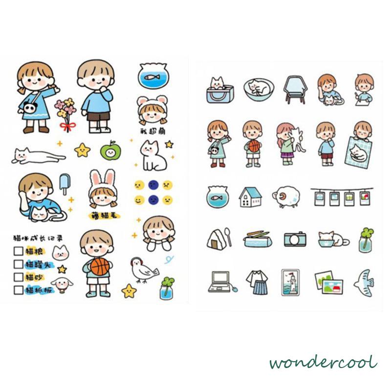 Stiker Motif Emoji Untuk Dekorasi Handphone / Diary DIY-Won