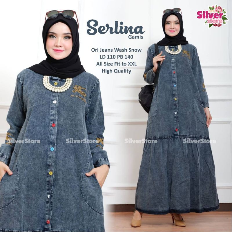New Serlina Gamis Ori Berlabel Silverstore
