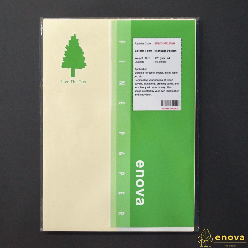 

Fancy Art Paper ENOVA | Natural Vellum | A4 220GSM