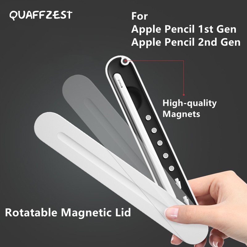 Kotak Penyimpanan Pensil Apple Huawei Dengan Tutup Magnetik Dapat Diputar