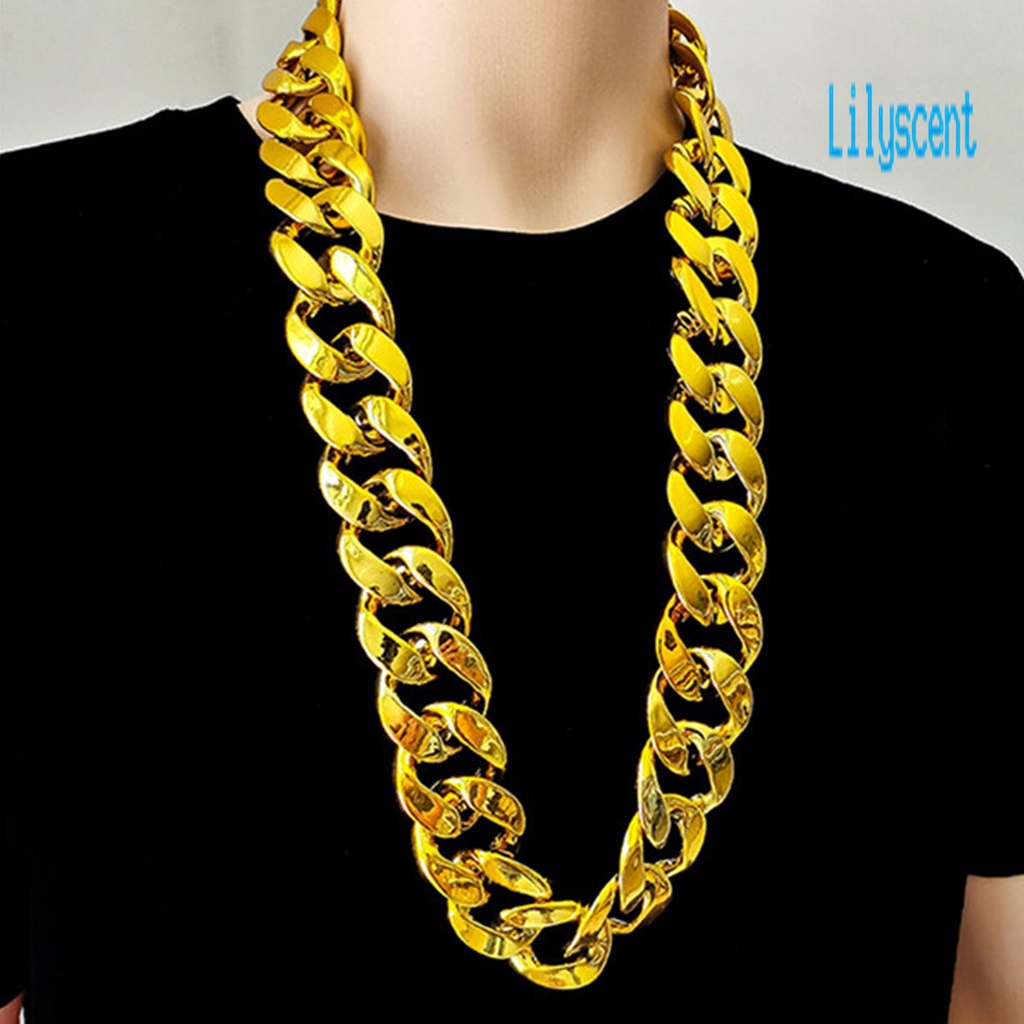 Kalung Rantai Besar Bahan Resin Gaya Hip Hop Untuk Pria