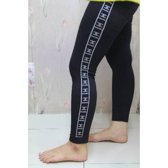 LEGGING IMPORT CHANEL SILVER