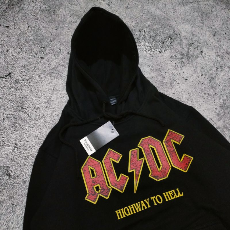 READY!!!SWEATER HOODIE PULL &amp; BEAR X ACDC FULLTAG &amp; LEBEL