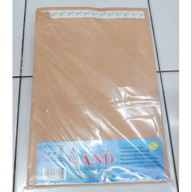 

Amplop Coklat Folio F4 Seal