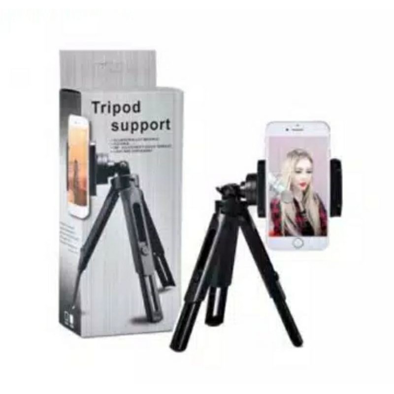 Tripod Support Mini - Phone Extendable With Holder U Satoo Penyangga HP Smartphone