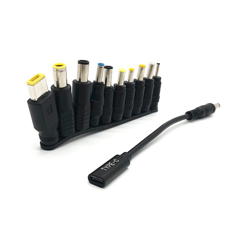 1 Set Kabel Power Tipe C Female Ke Dc 5.5x4.0mm Dengan Adapter Untuk Laptop / Komputer