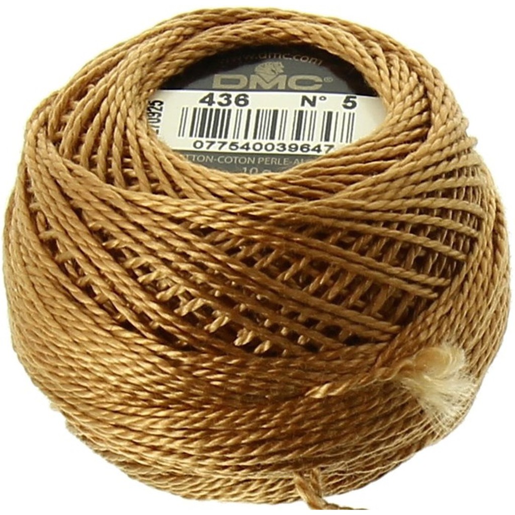Benang Sulam DMC Art 116 Cotton Perle Pearl Ball Size 5 Kode 436