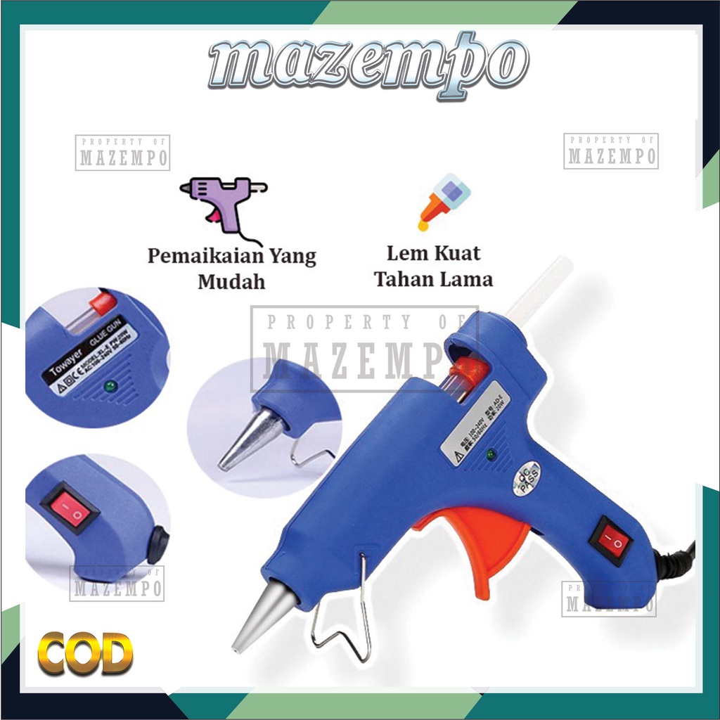 Glue Gun Lem Tembak On-Off 20W