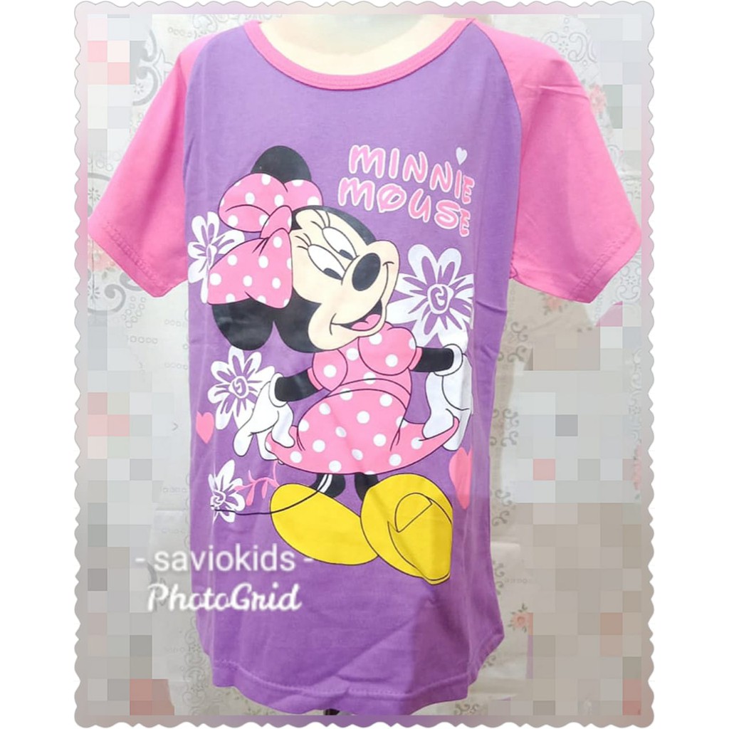 ATASAN KAOS ANAK PEREMPUAN MINNIE MOUSE