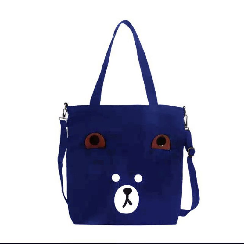 Totebag Bear Murah Totebag lucu Tas Samping Wanita Cantik Kekinian Tas Tote