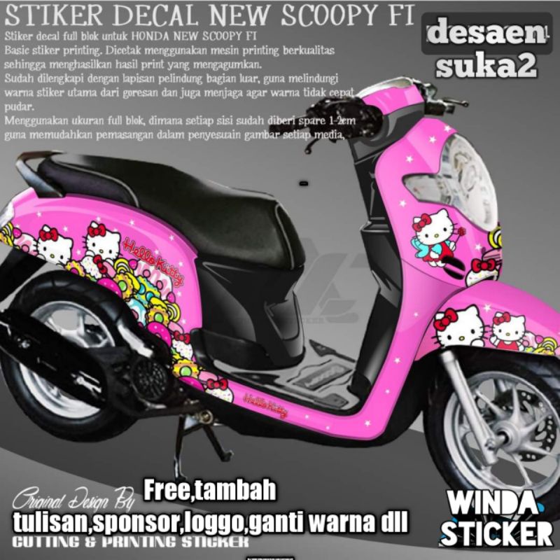Decal scoopy 2018 full body hello kitty