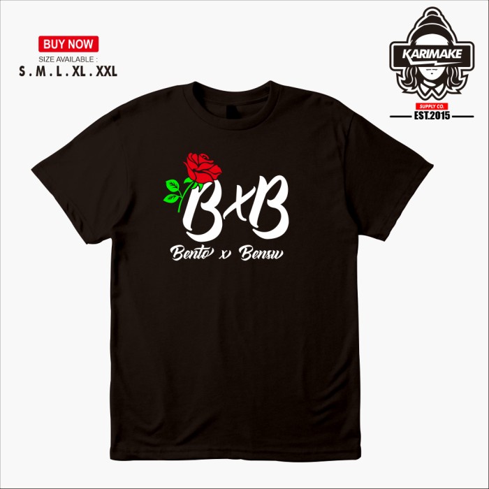 Kaos Baju BXB Betrand Peto Putra Onsu Mawar Onyo X Bensu Fans -KRMK