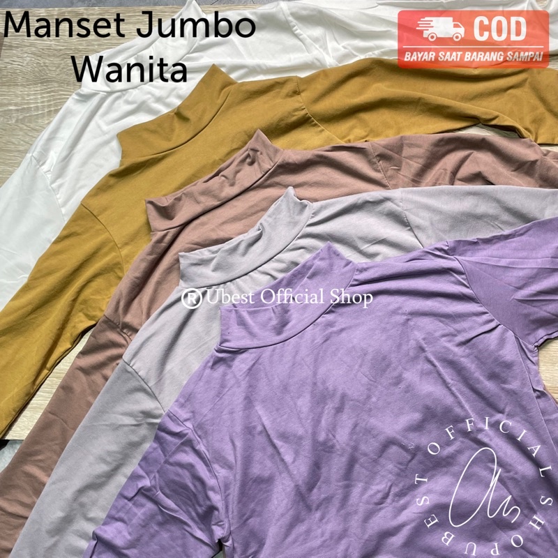 TERLARIS MANSET BADAN JUMBO TURTLENECK Wanita Muslim / Manset Wanita Jumbo / Manset Hijab / Manset Kaos / Manset Baju Mantap