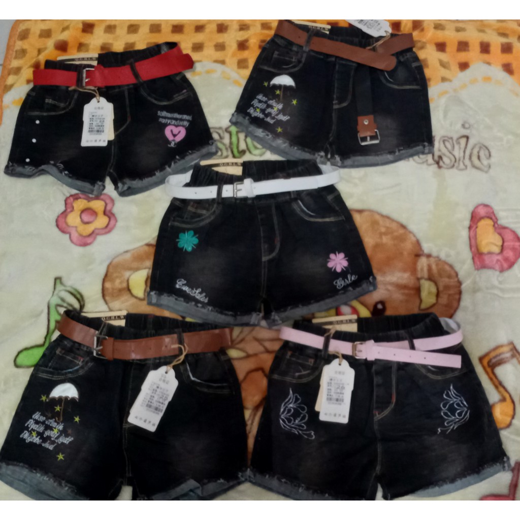 HOTPANTS JEANS IMPORT ANAK CEWEK