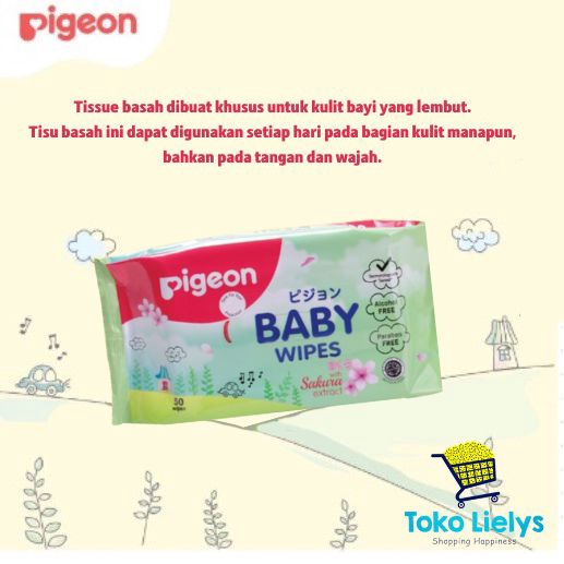 PIGEON BABY WIPES TISSUE BASAH PIGEON TISU BASAH PIGEON SAKURA TL