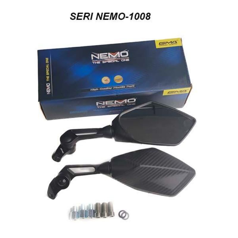 Spion Ducati Carbon Nemo Seri-1008 Nmax Aerox ADV PCX dll Bisa Kesemua motor