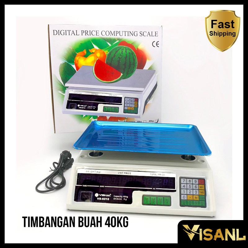 Jual Timbangan Buah Digital 40kg Double Display Timbangan Digital