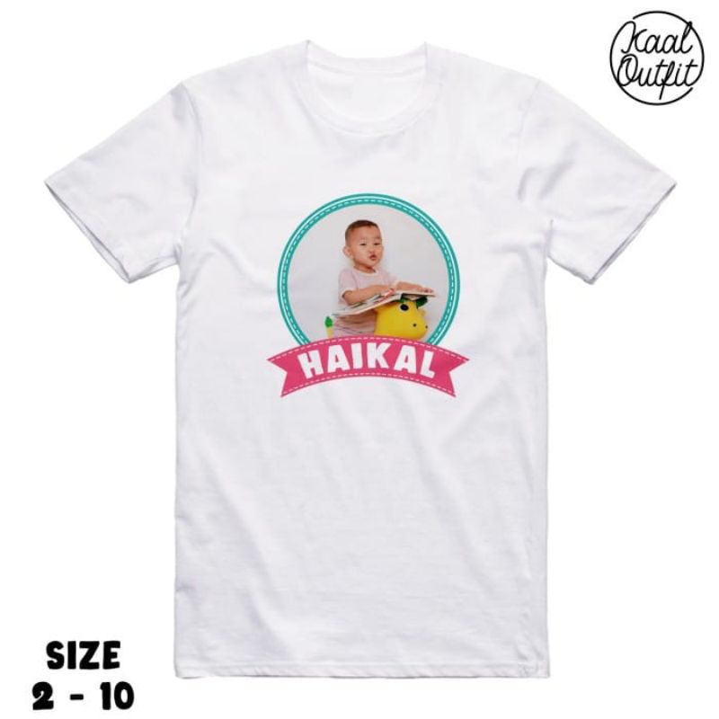 Kaos Anak Custom Foto