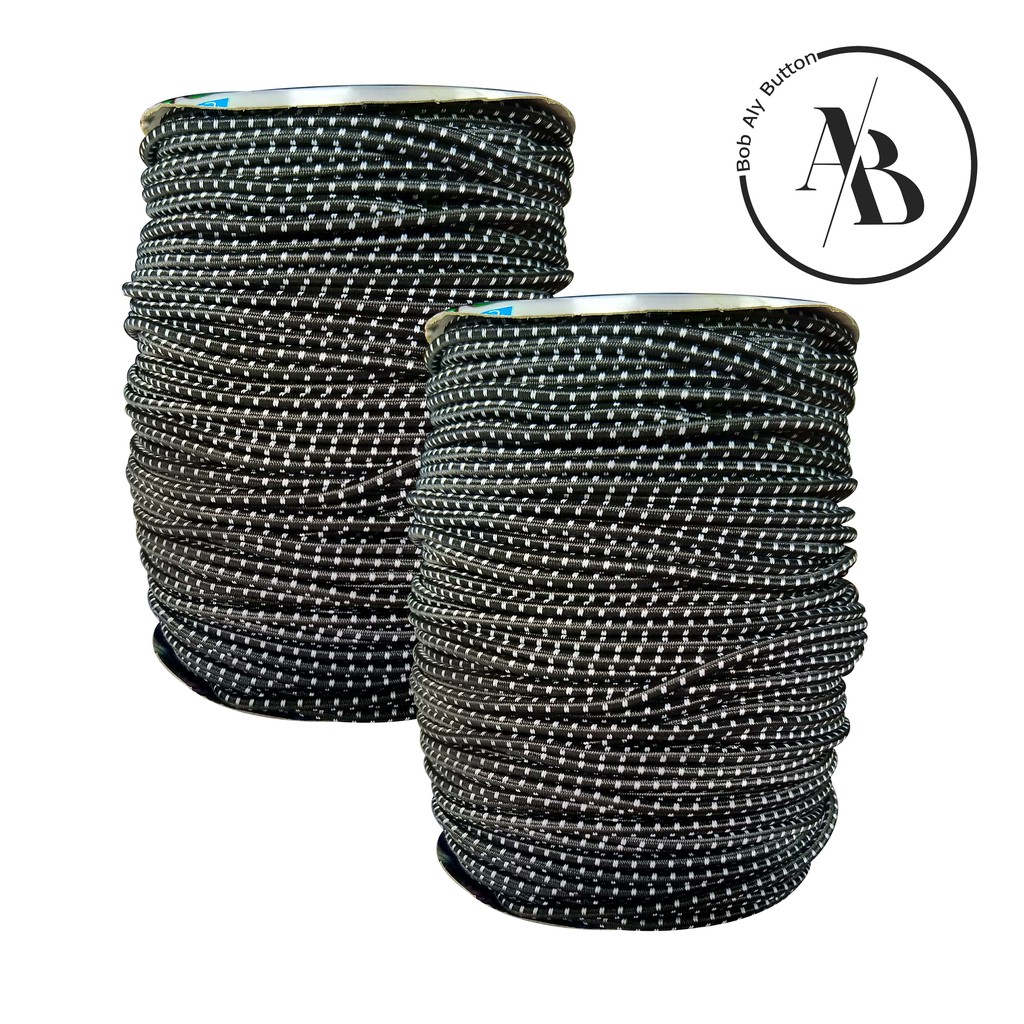 

TALI KUR KARET ELASTIS BULAT 3 MM WARNA CORAK ZEBRA ECERAN