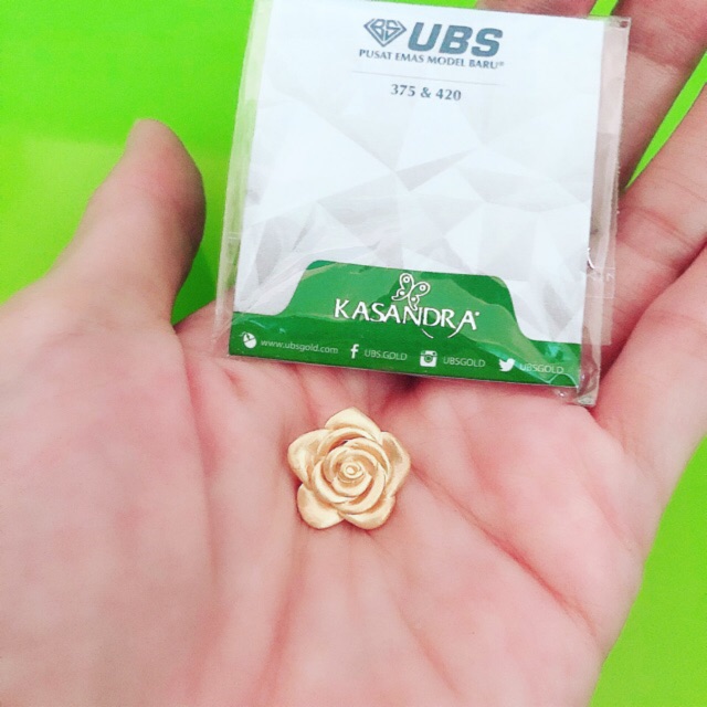 Charm liontin Gelang Bunga Mawar Rose UBS
