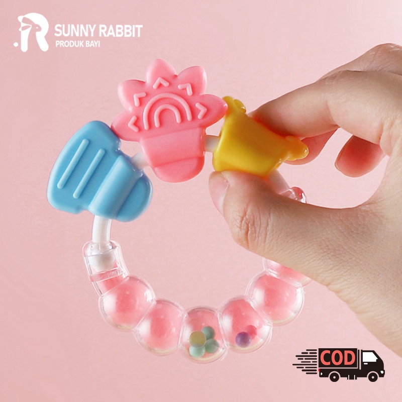 Mainan gigitan bayi/Gigitan bayi teether/Teether bayi/Mainan gigitan bayi bahan silikon (B62)